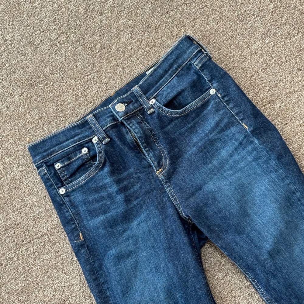 Rag & Bone Mad River 10 Inch Ankle Skinny Jeans Raw Hem‎ W1566K122MAD Size 26